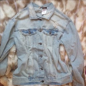 Distressed Jean jacket